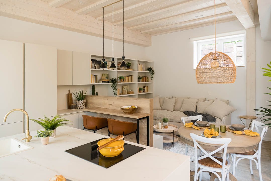 ▷ Cocinas semiabiertas al salón comedor: ideas y tendendias